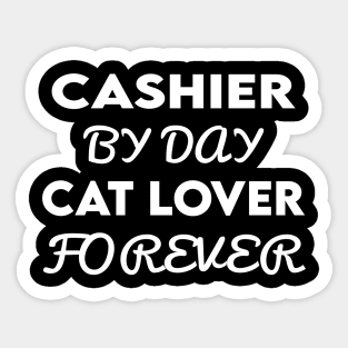 cashier cat Sticker